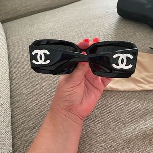 Black Chanel sunglasses